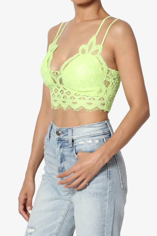 Load image into Gallery viewer, Adella Crochet Lace Bralette NEON GREEN_3
