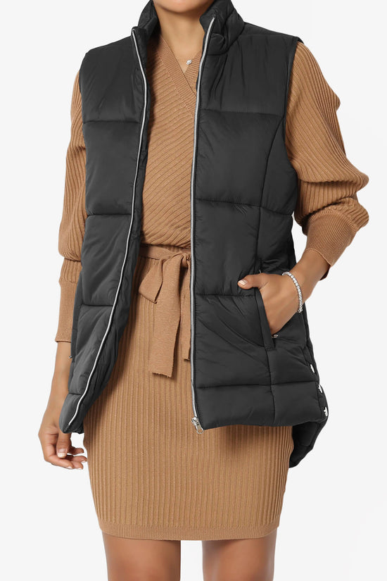 Anders Quilted Padded Vest Gilet BLACK_1