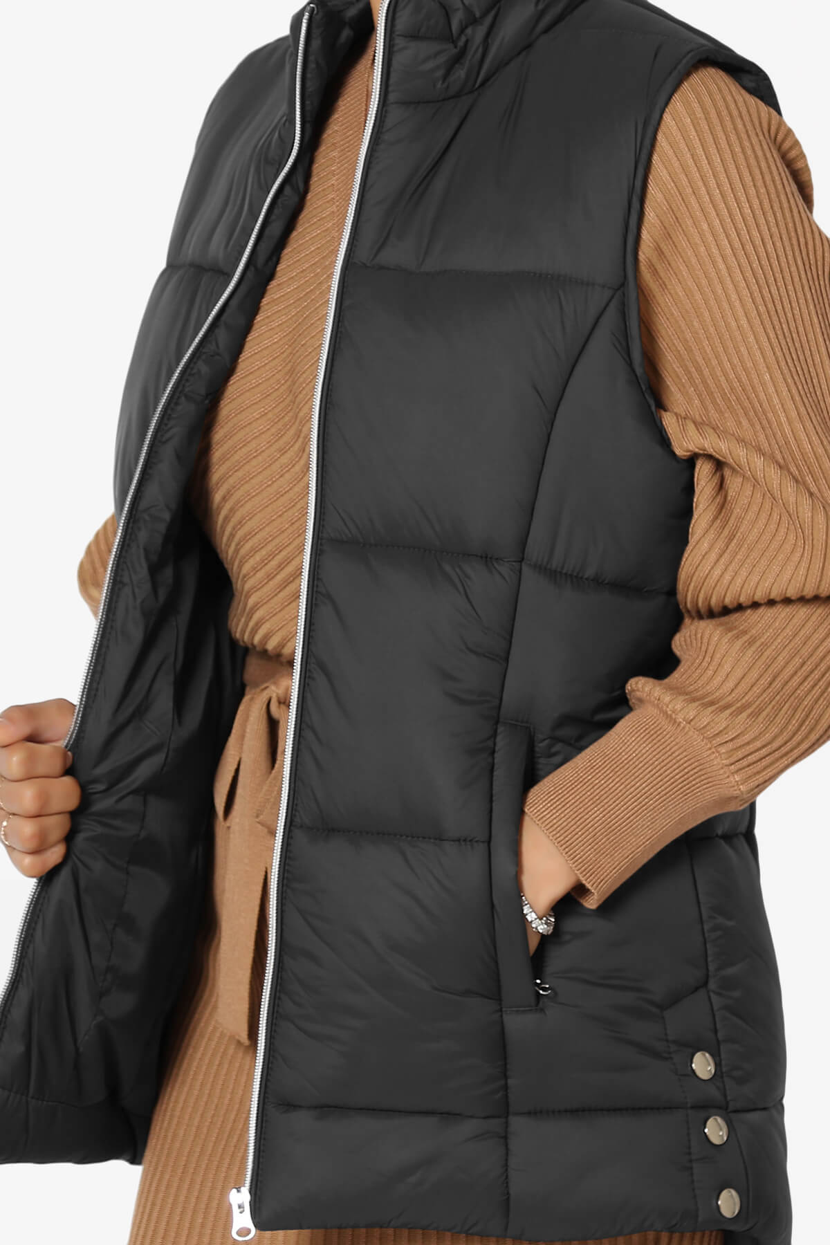 Anders Quilted Padded Vest Gilet BLACK_5