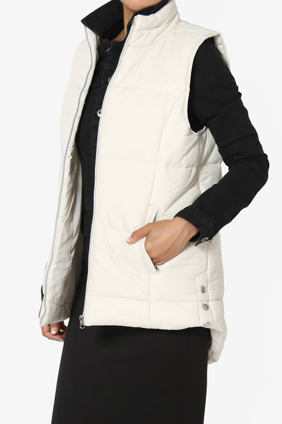 Anders Quilted Padded Vest Gilet BONE_3