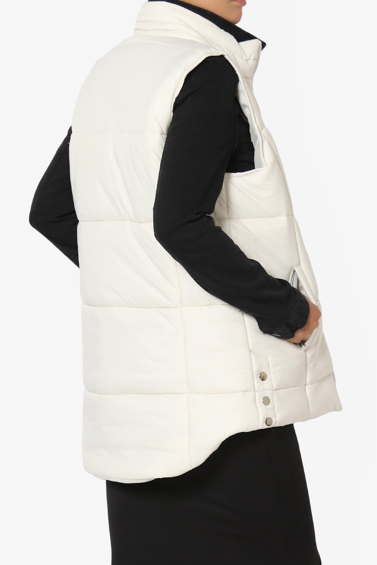 Load image into Gallery viewer, Anders Quilted Padded Vest Gilet BONE_4

