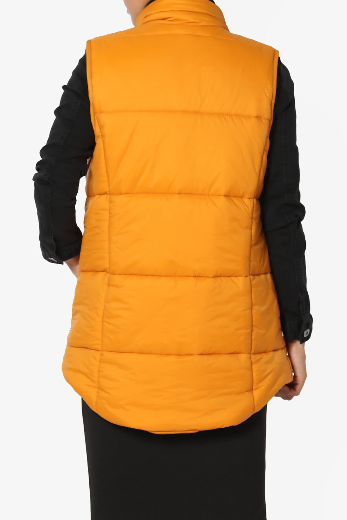 Anders Quilted Padded Vest Gilet GOLDEN MUSTARD_2