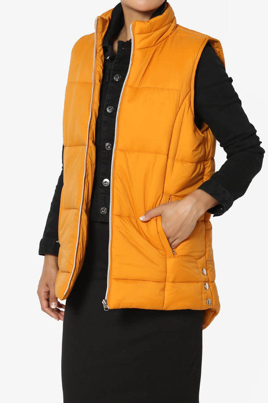Anders Quilted Padded Vest Gilet GOLDEN MUSTARD_3