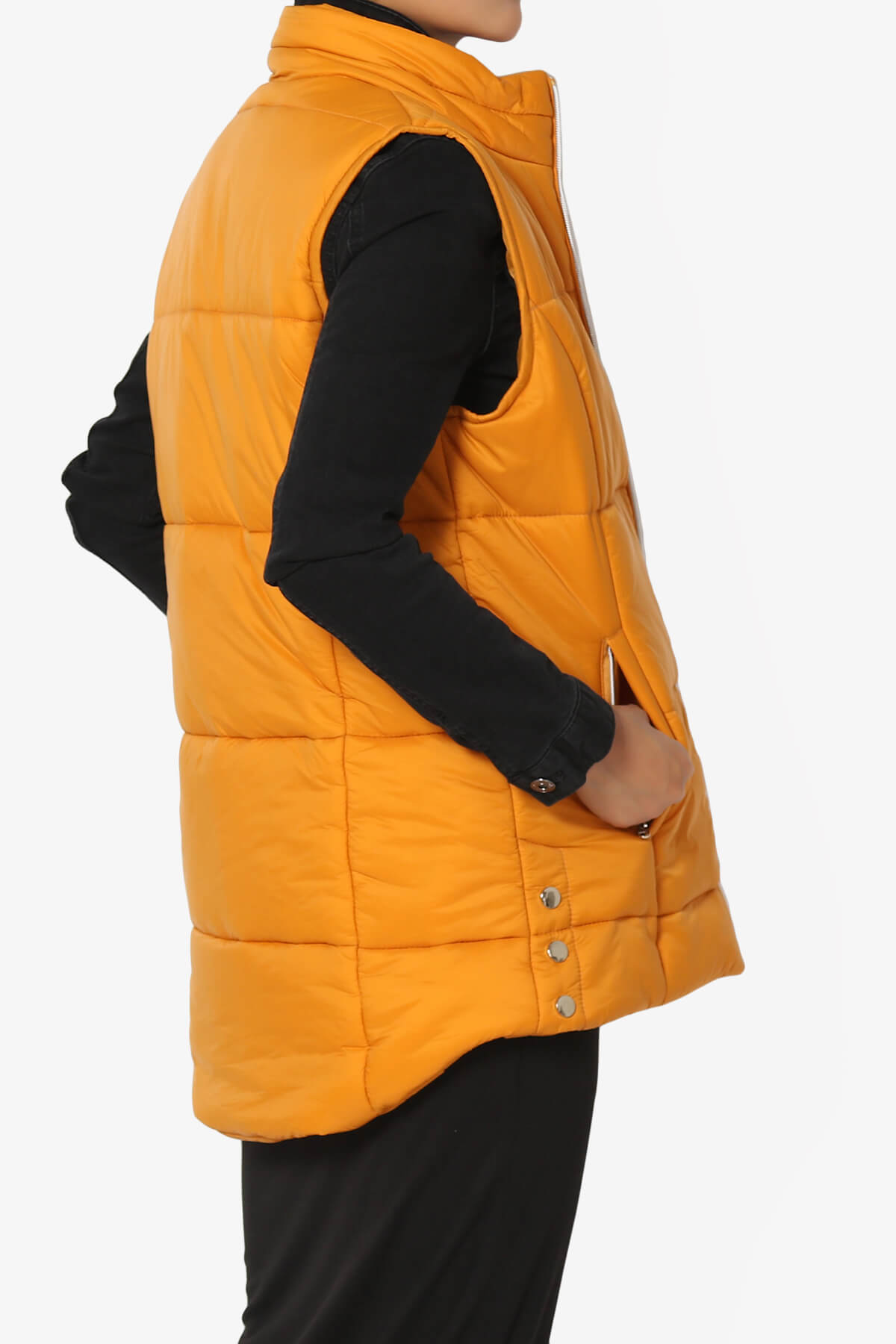 Anders Quilted Padded Vest Gilet GOLDEN MUSTARD_4
