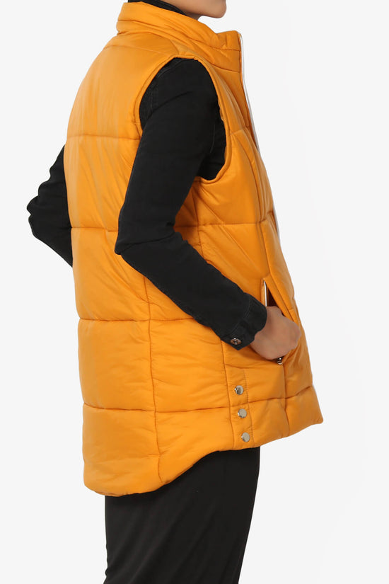 Anders Quilted Padded Vest Gilet PLUS GOLDEN MUSTARD_4