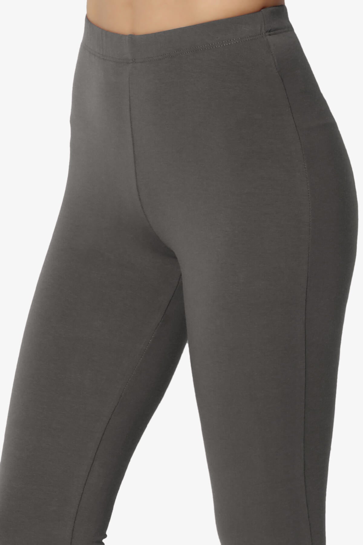 Ansley Luxe Cotton Capri Leggings ASH GREY_5