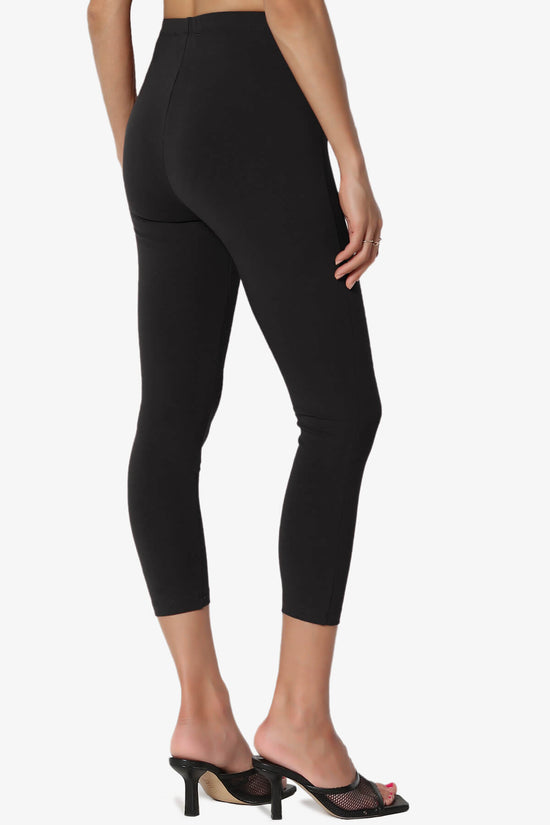 Ansley Luxe Cotton Capri Leggings BLACK_4