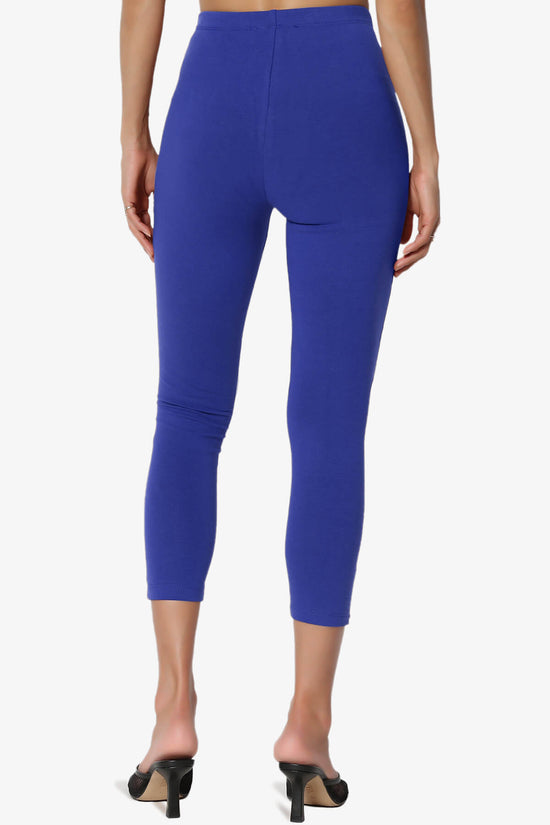Load image into Gallery viewer, Ansley Luxe Cotton Capri Leggings BRIGHT BLUE_2
