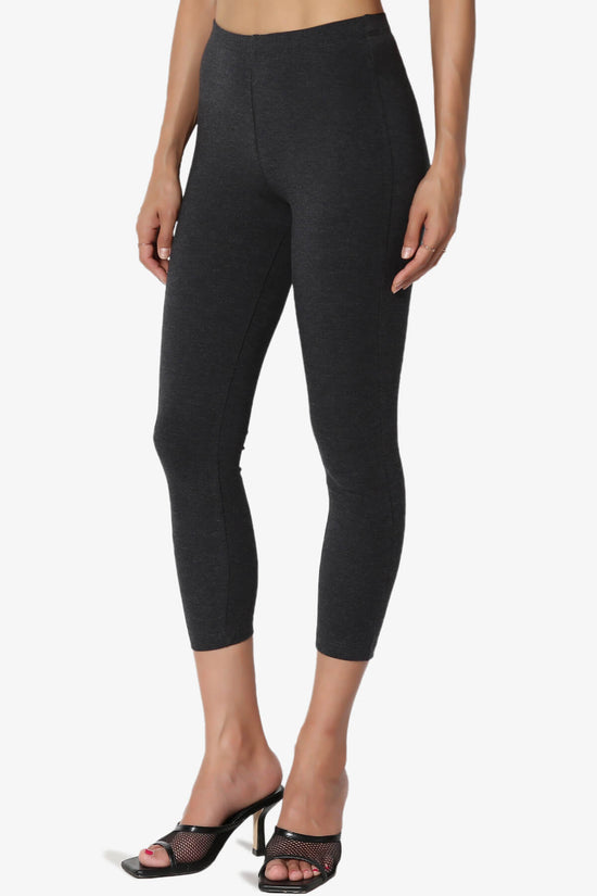 Load image into Gallery viewer, Ansley Luxe Cotton Capri Leggings CHARCOAL_3
