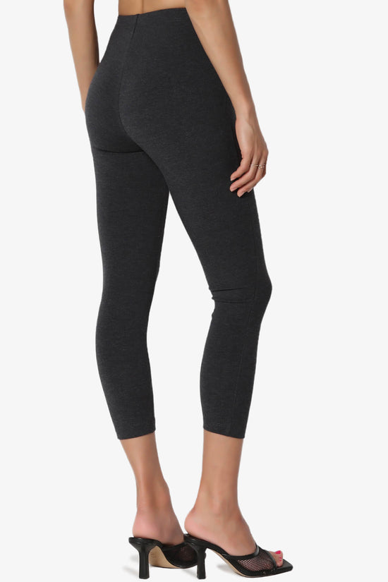 Load image into Gallery viewer, Ansley Luxe Cotton Capri Leggings CHARCOAL_4
