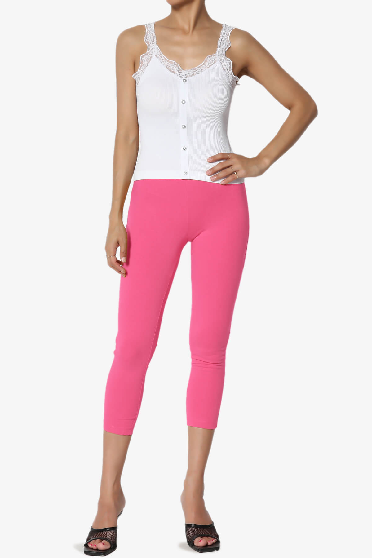 Ansley Luxe Cotton Capri Leggings FUCHSIA_6