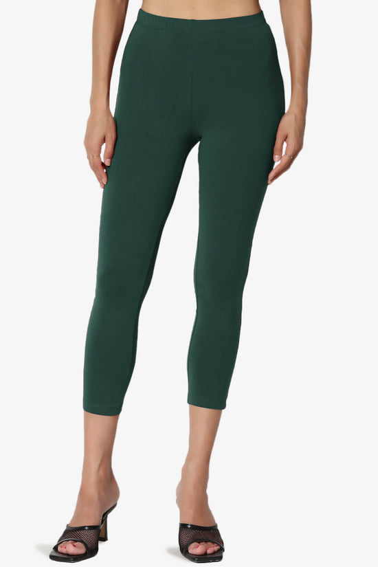 Load image into Gallery viewer, Ansley Luxe Cotton Capri Leggings HUNTER GREEN_1
