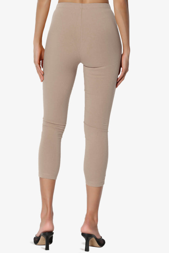 Load image into Gallery viewer, Ansley Luxe Cotton Capri Leggings LIGHT MOCHA_2
