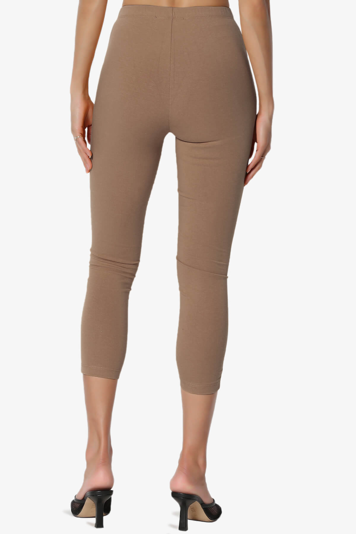 Load image into Gallery viewer, Ansley Luxe Cotton Capri Leggings MOCHA_2

