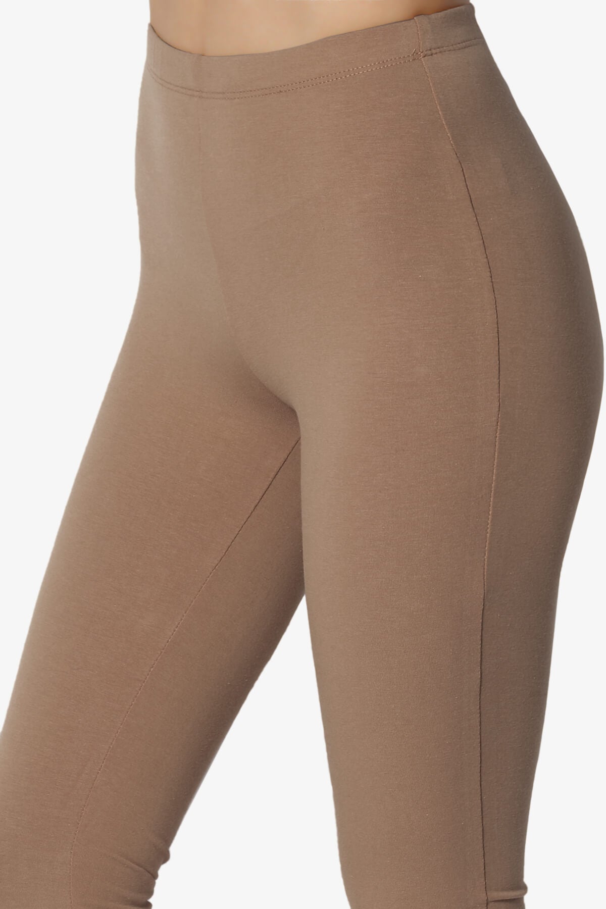 Load image into Gallery viewer, Ansley Luxe Cotton Capri Leggings MOCHA_5
