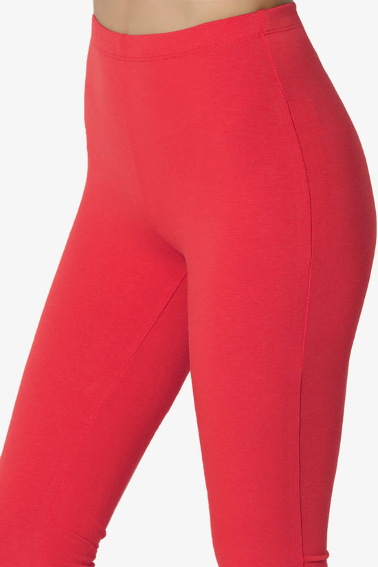 Ansley Luxe Cotton Capri Leggings RED_5