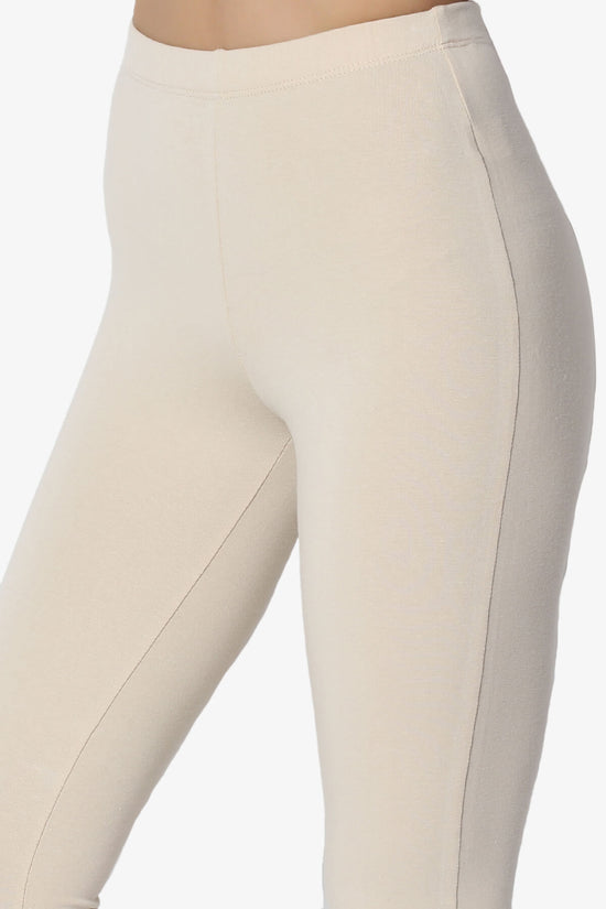 Load image into Gallery viewer, Ansley Luxe Cotton Capri Leggings TAUPE_5
