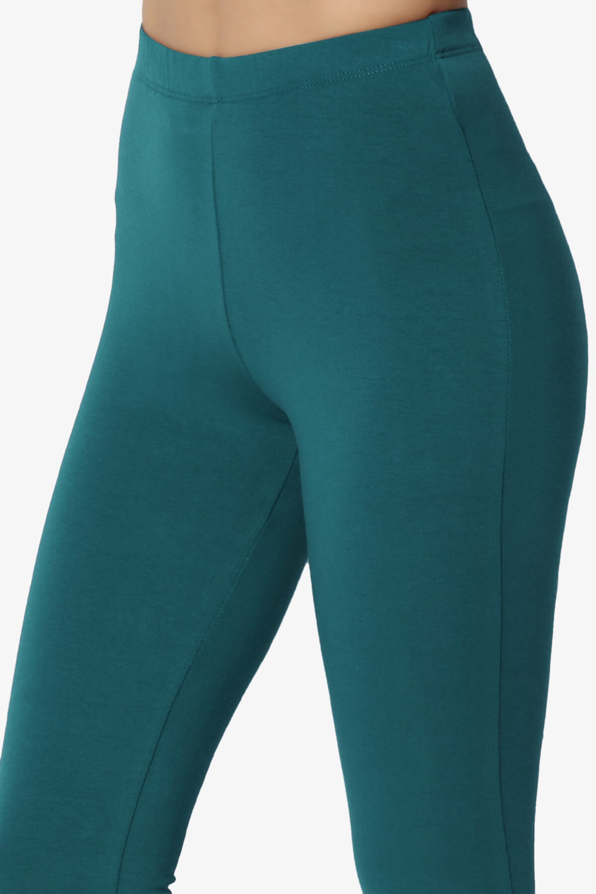 Load image into Gallery viewer, Ansley Luxe Cotton Capri Leggings TEAL_5
