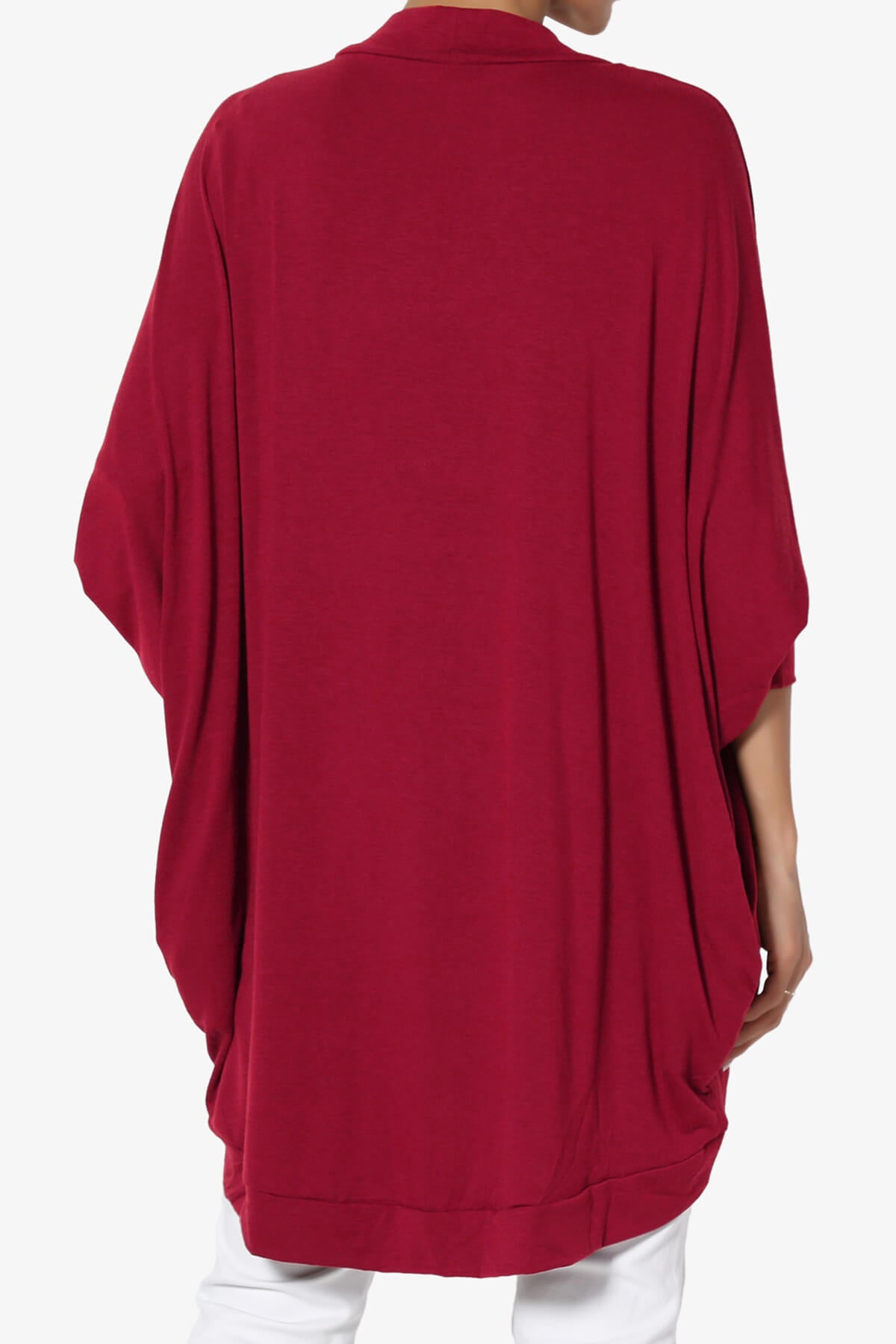 Belgard Cocoon Oversized Cardigan BURGUNDY_2