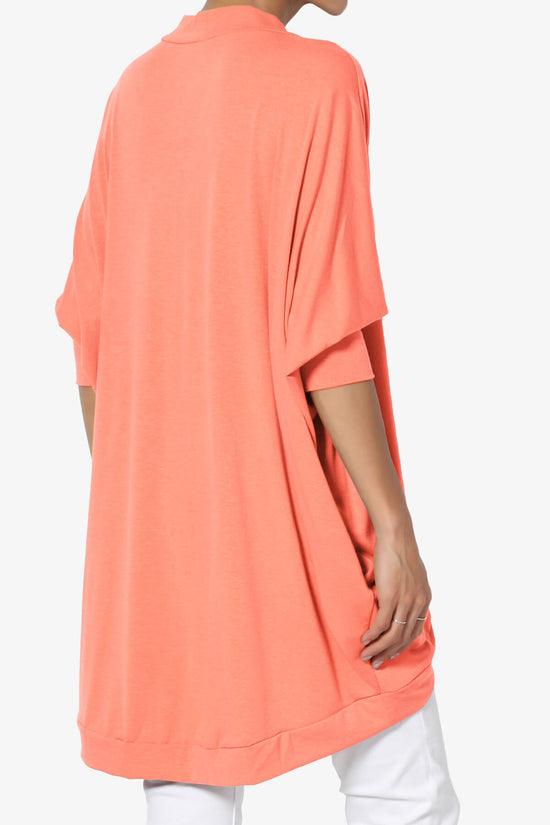 Belgard Cocoon Oversized Cardigan CORAL_4