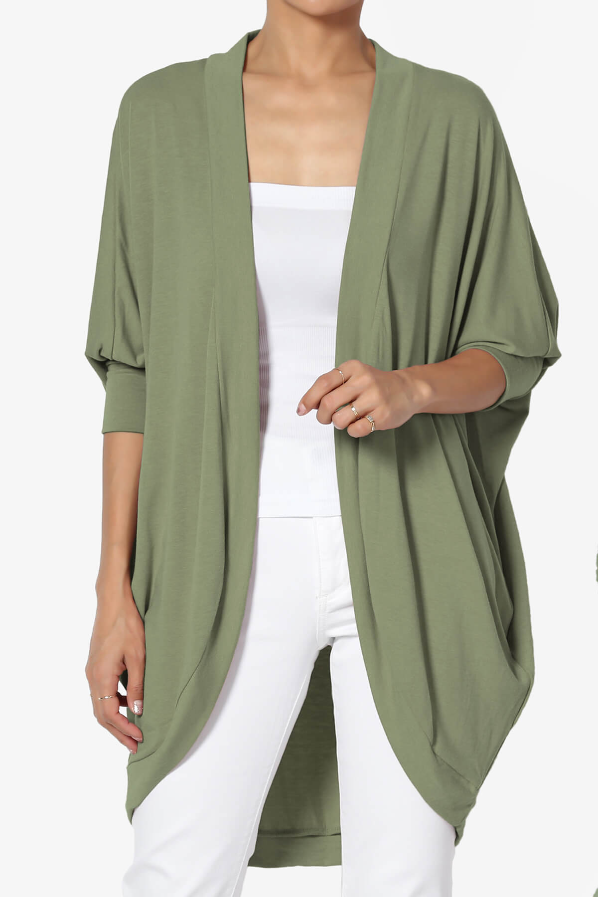 Load image into Gallery viewer, Belgard Cocoon Oversized Cardigan DUSTY OLIVE_1
