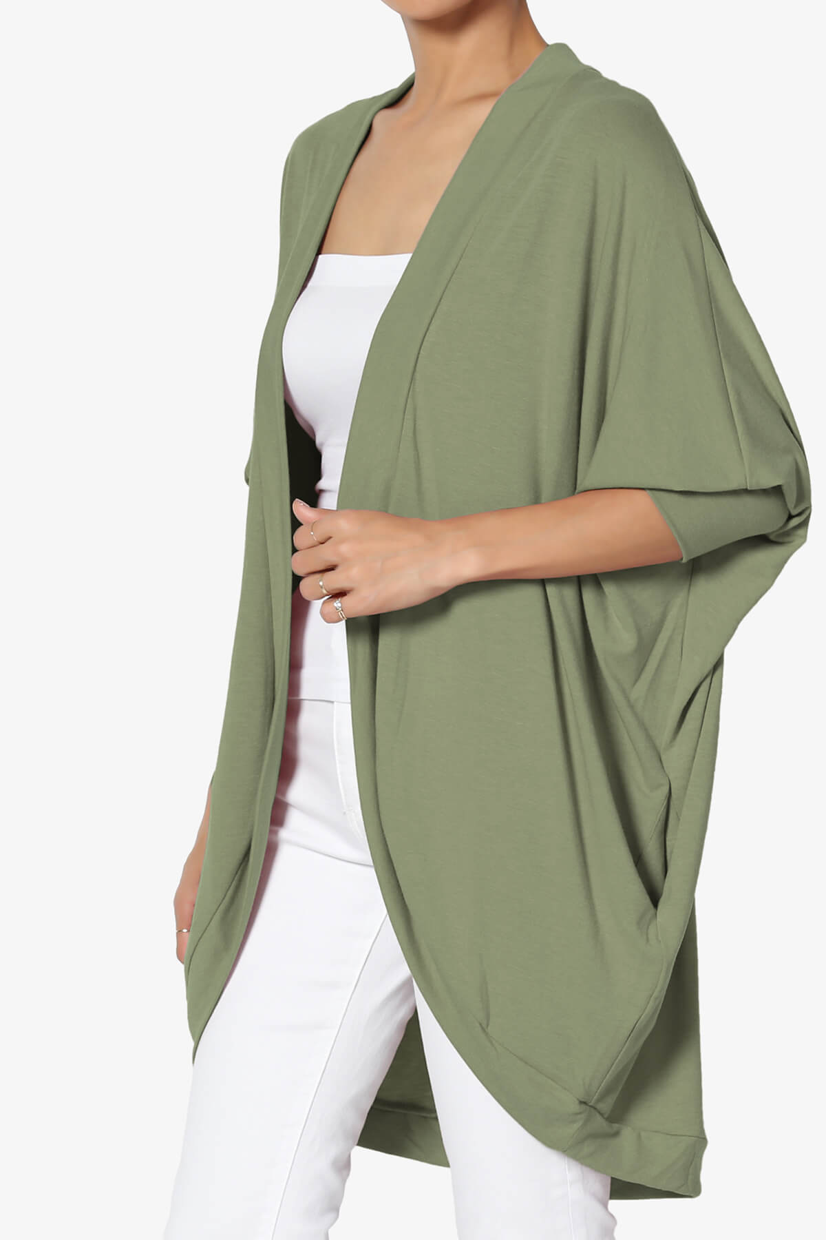 Load image into Gallery viewer, Belgard Cocoon Oversized Cardigan DUSTY OLIVE_3
