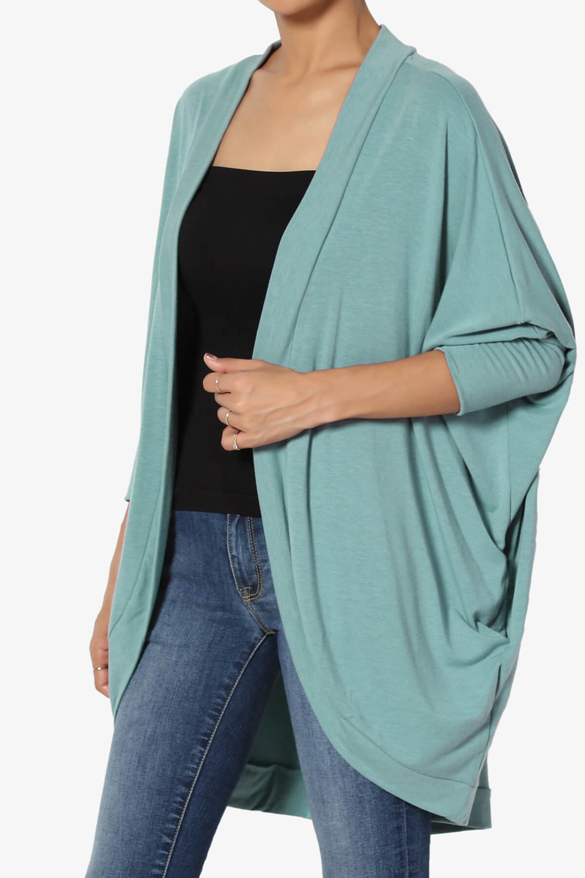 Load image into Gallery viewer, Belgard Cocoon Oversized Cardigan DUSTY TEAL_3
