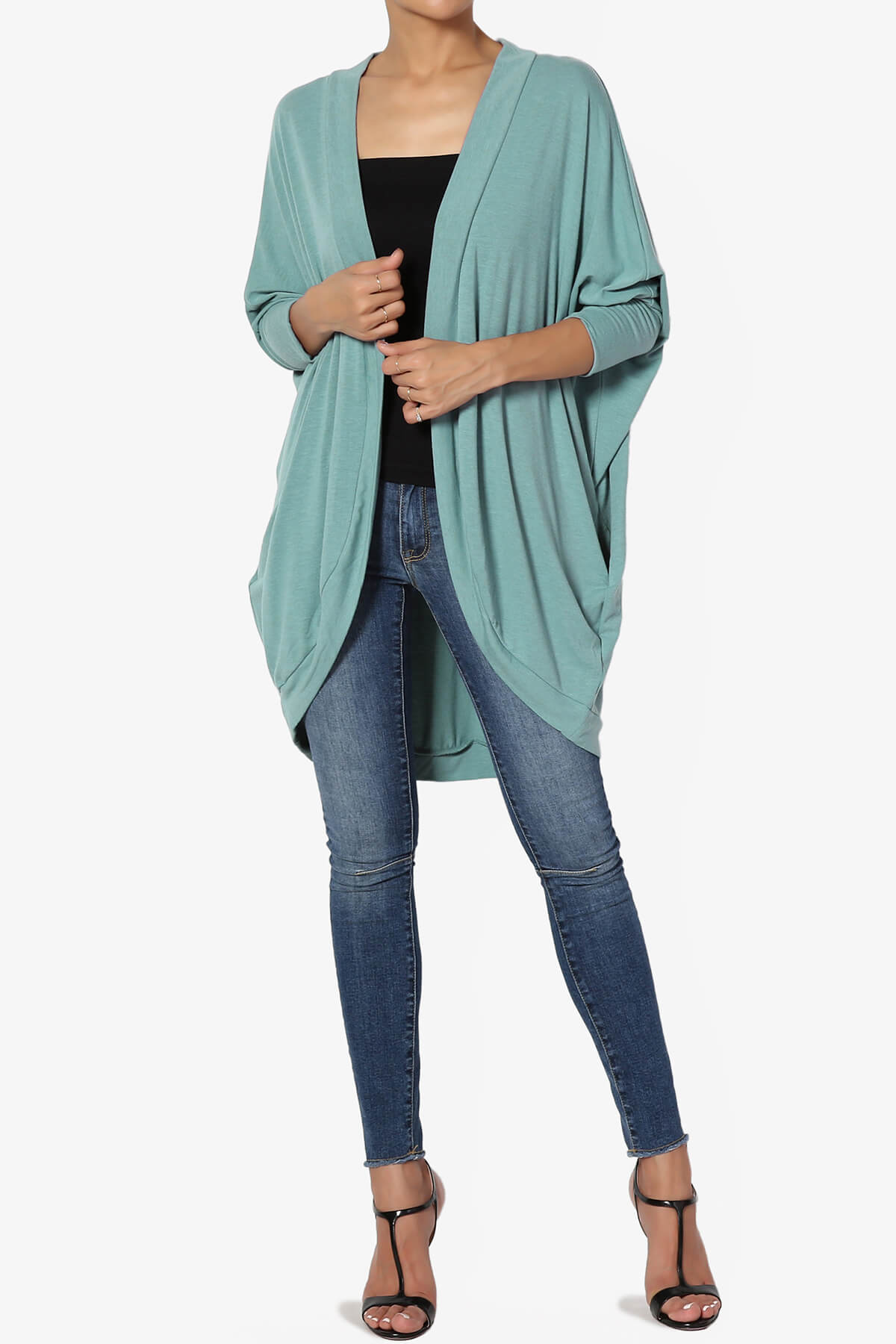Load image into Gallery viewer, Belgard Cocoon Oversized Cardigan DUSTY TEAL_6
