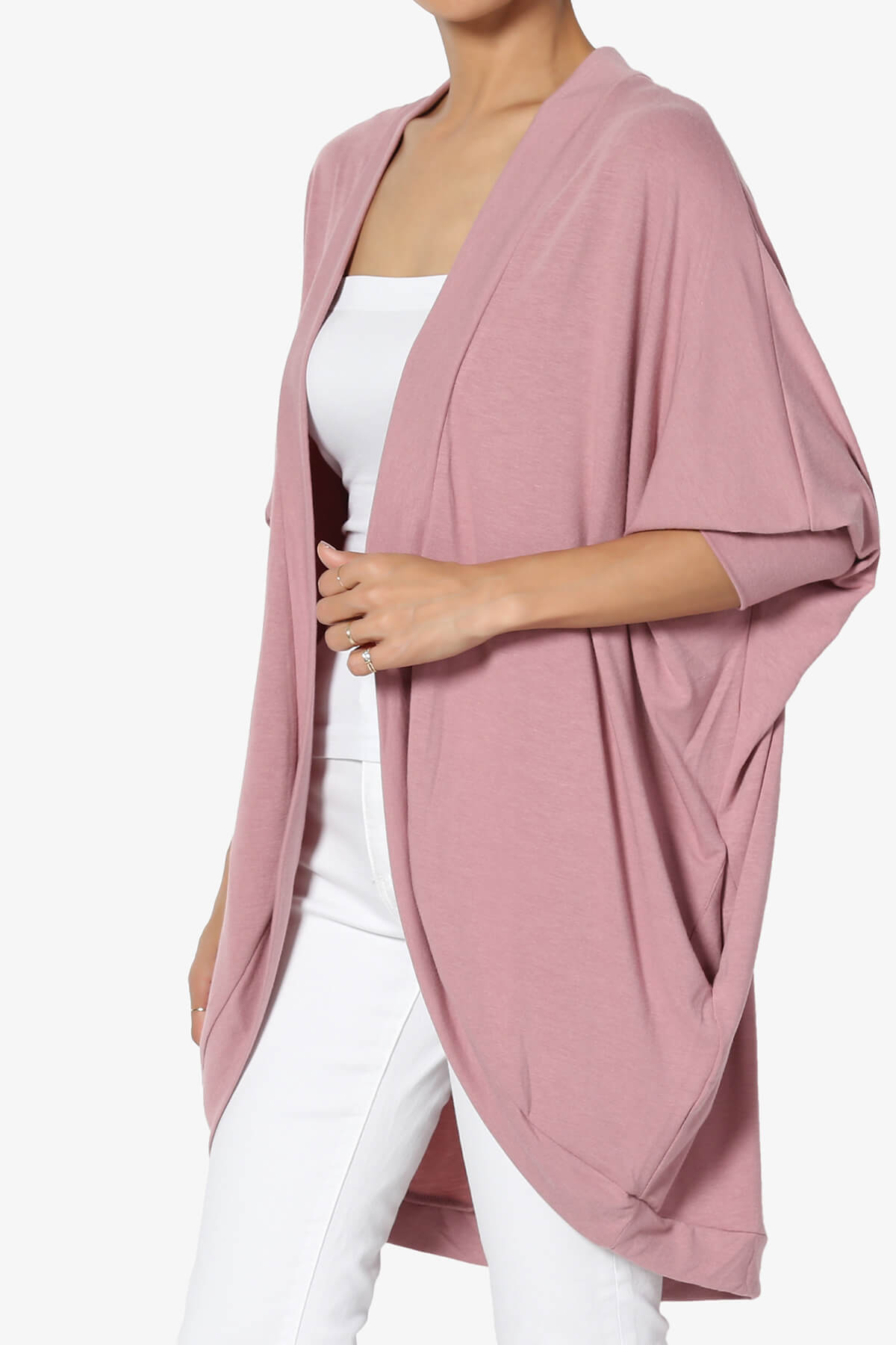 Belgard Cocoon Oversized Cardigan LIGHT ROSE_3