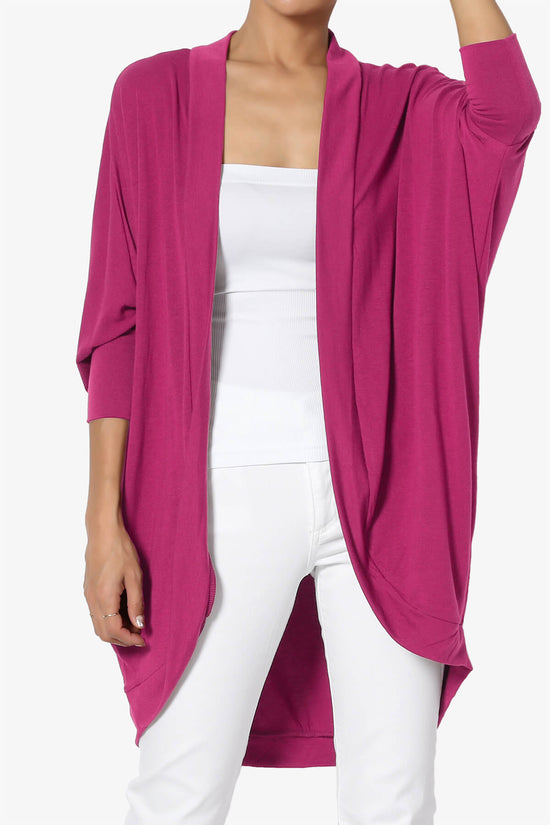 Belgard Cocoon Oversized Cardigan MAGENTA_1