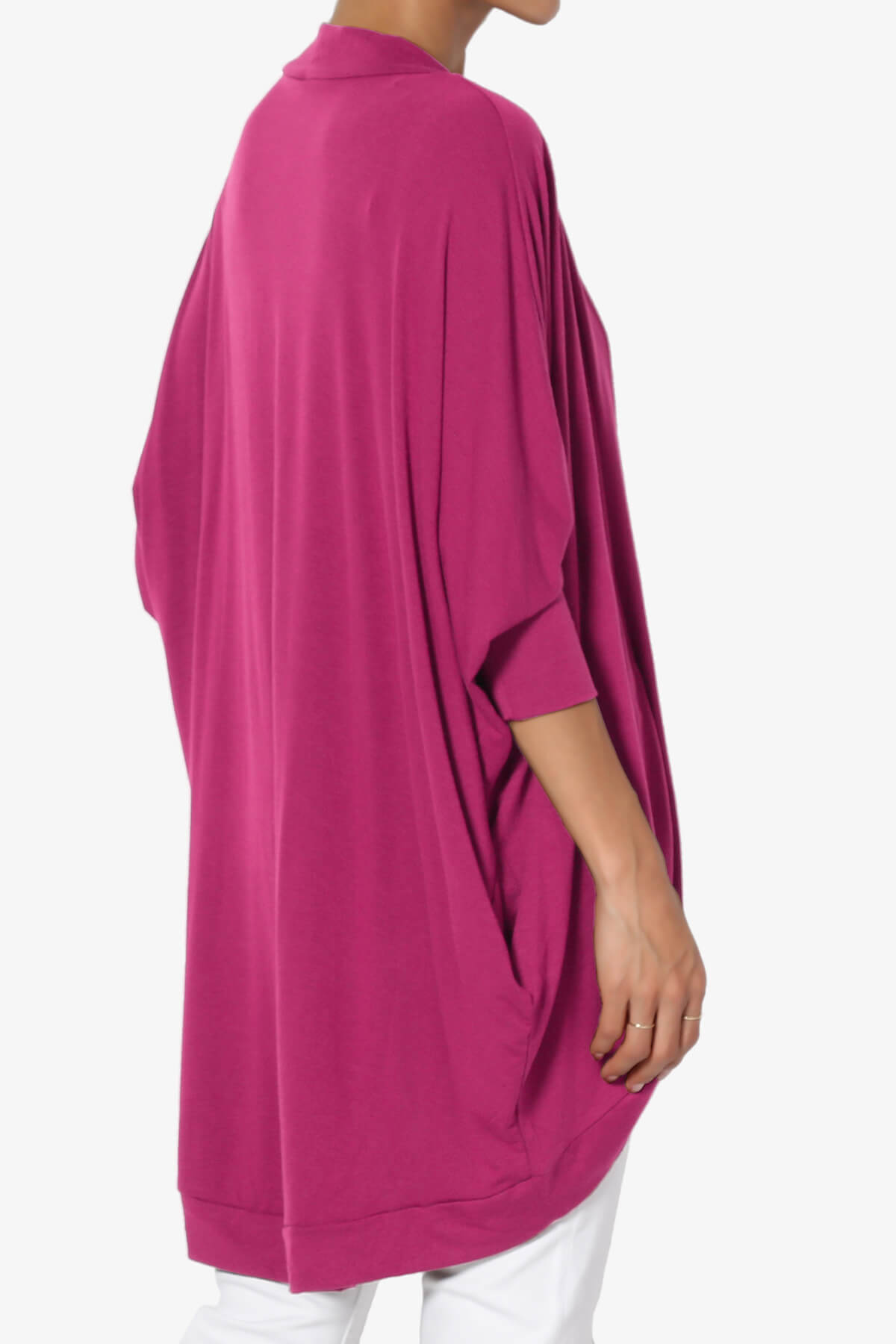 Belgard Cocoon Oversized Cardigan MAGENTA_4