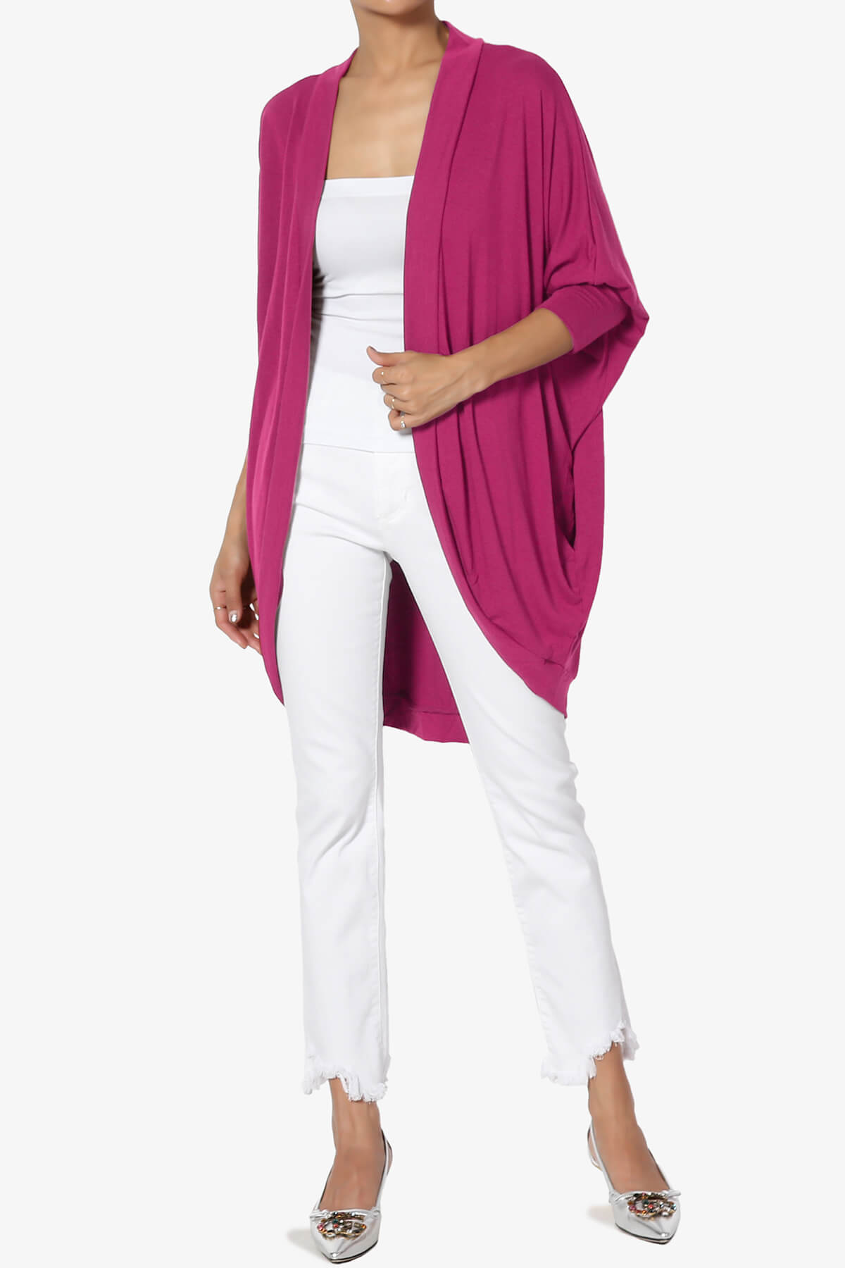 Belgard Cocoon Oversized Cardigan MAGENTA_6