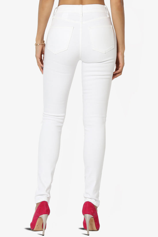 Load image into Gallery viewer, Bella Super High Rise Skinny Jeans in Phantom White WHITE_2
