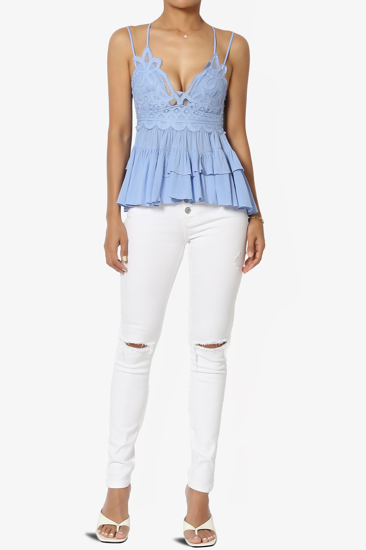 Load image into Gallery viewer, Bella Super High Rise Skinny Jeans in Phantom White WHITE_6
