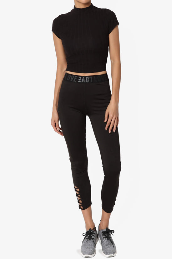 Reign Cutout Crop Yoga Leggings BLACK_6