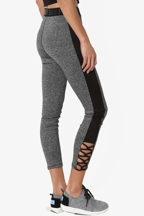 Load image into Gallery viewer, Reign Cutout Crop Yoga Leggings GREY_4
