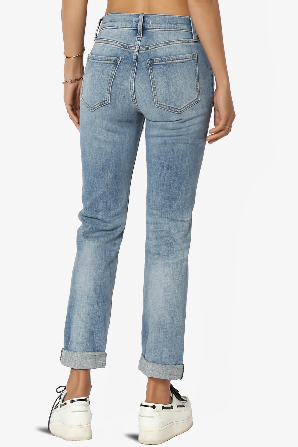Load image into Gallery viewer, Caitlin Distressed Boyfriend Jeans MEDIUM_2
