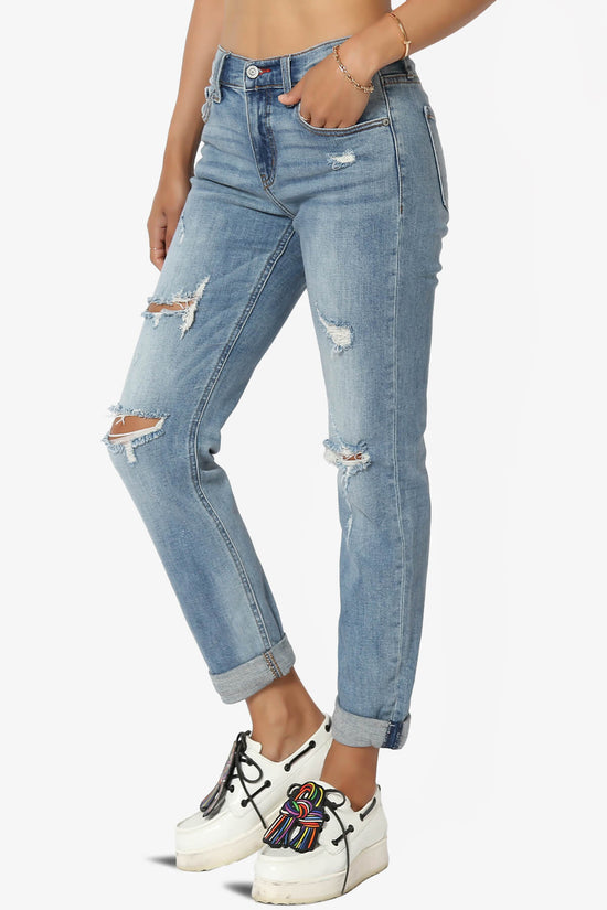Load image into Gallery viewer, Caitlin Distressed Boyfriend Jeans MEDIUM_3

