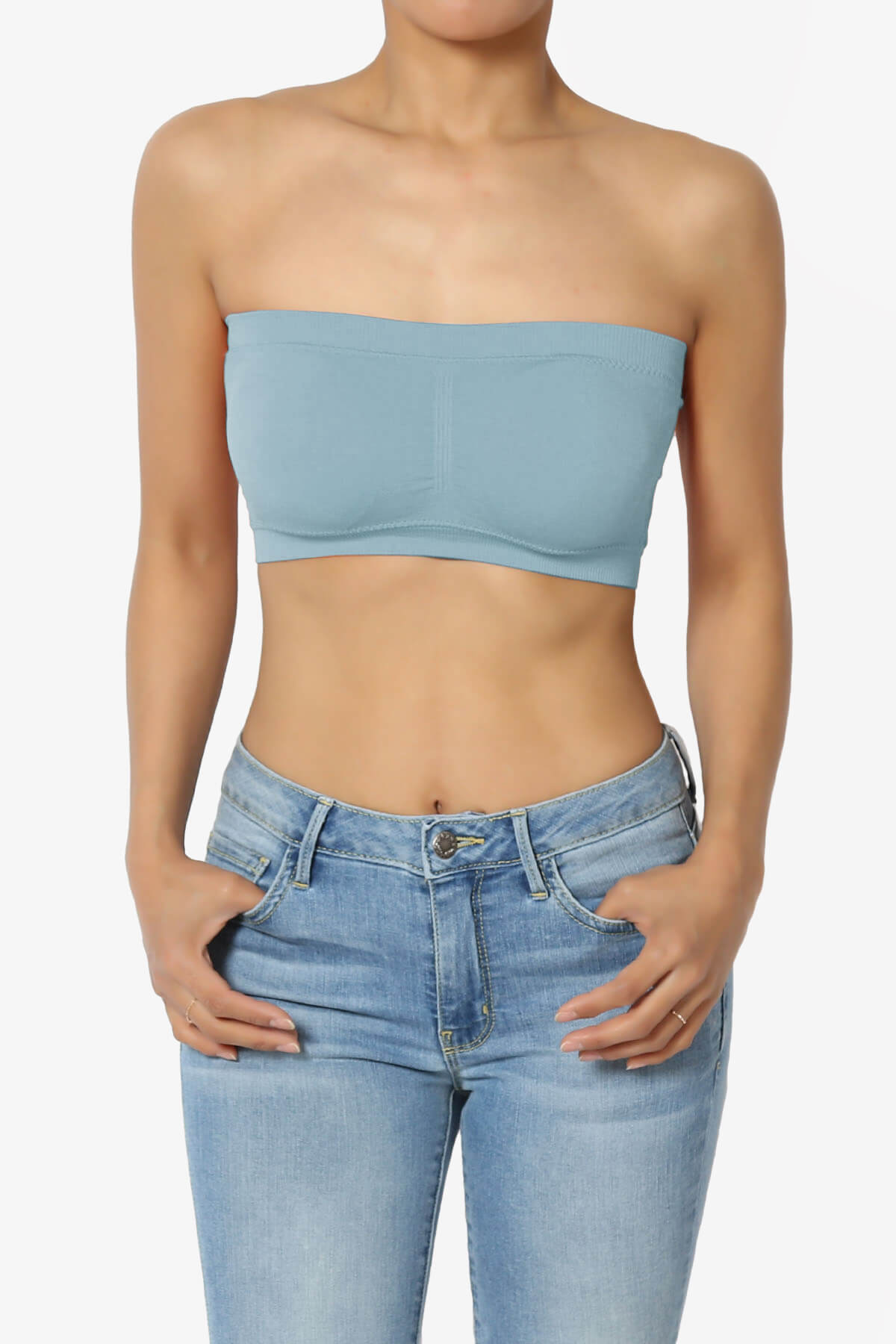 Candid Removable Pad Bandeau Bra Top