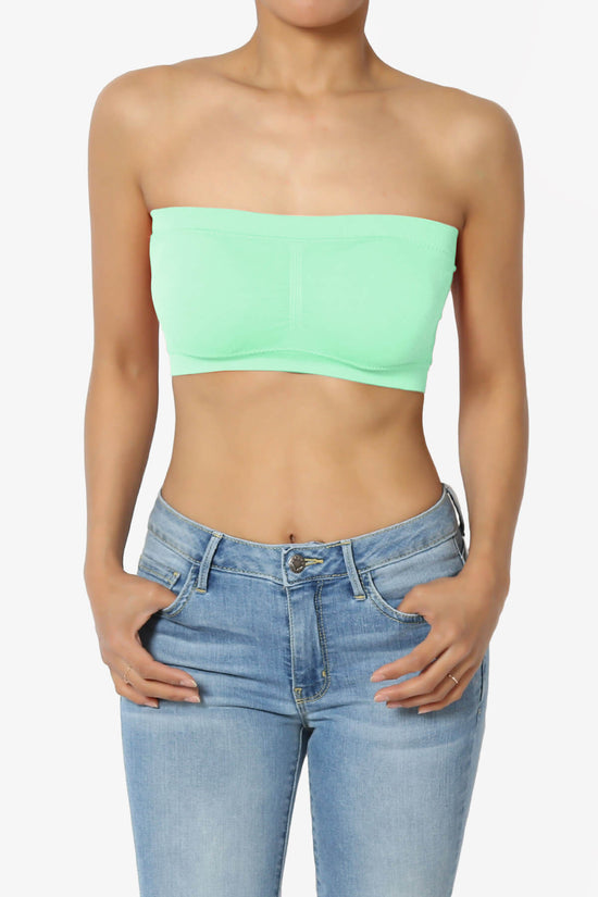 Candid Removable Pad Bandeau Bra Top DUSTY MINT_1