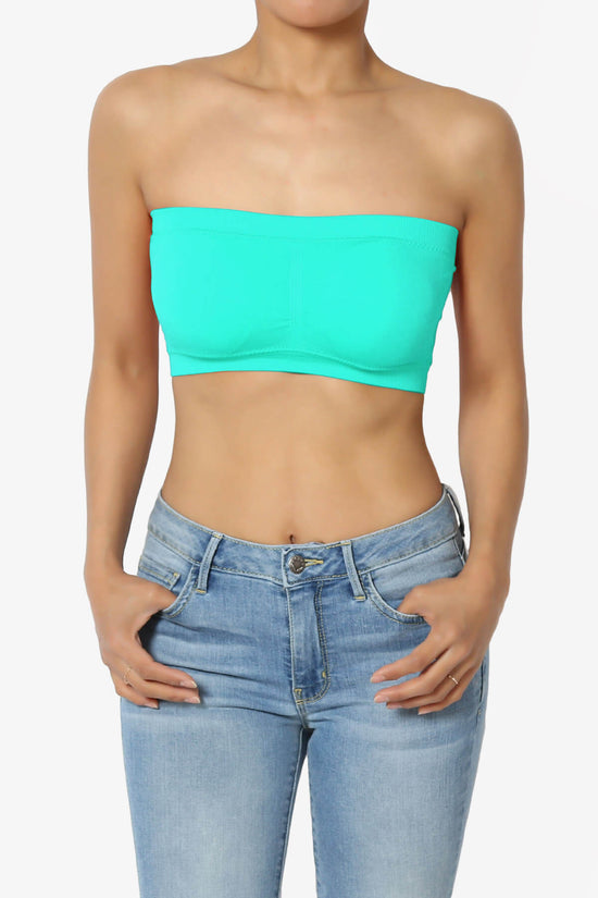 Load image into Gallery viewer, Candid Removable Pad Bandeau Bra Top MINT_1
