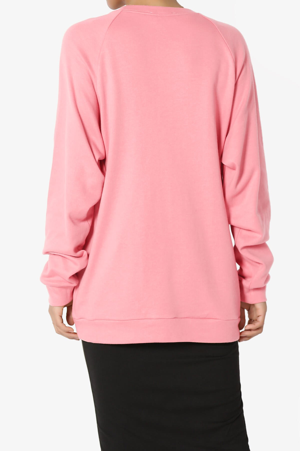 Load image into Gallery viewer, Carlene Cotton Raglan Sleeve Pullover Top BRIGHT PINK_2
