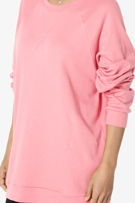 Load image into Gallery viewer, Carlene Cotton Raglan Sleeve Pullover Top BRIGHT PINK_5
