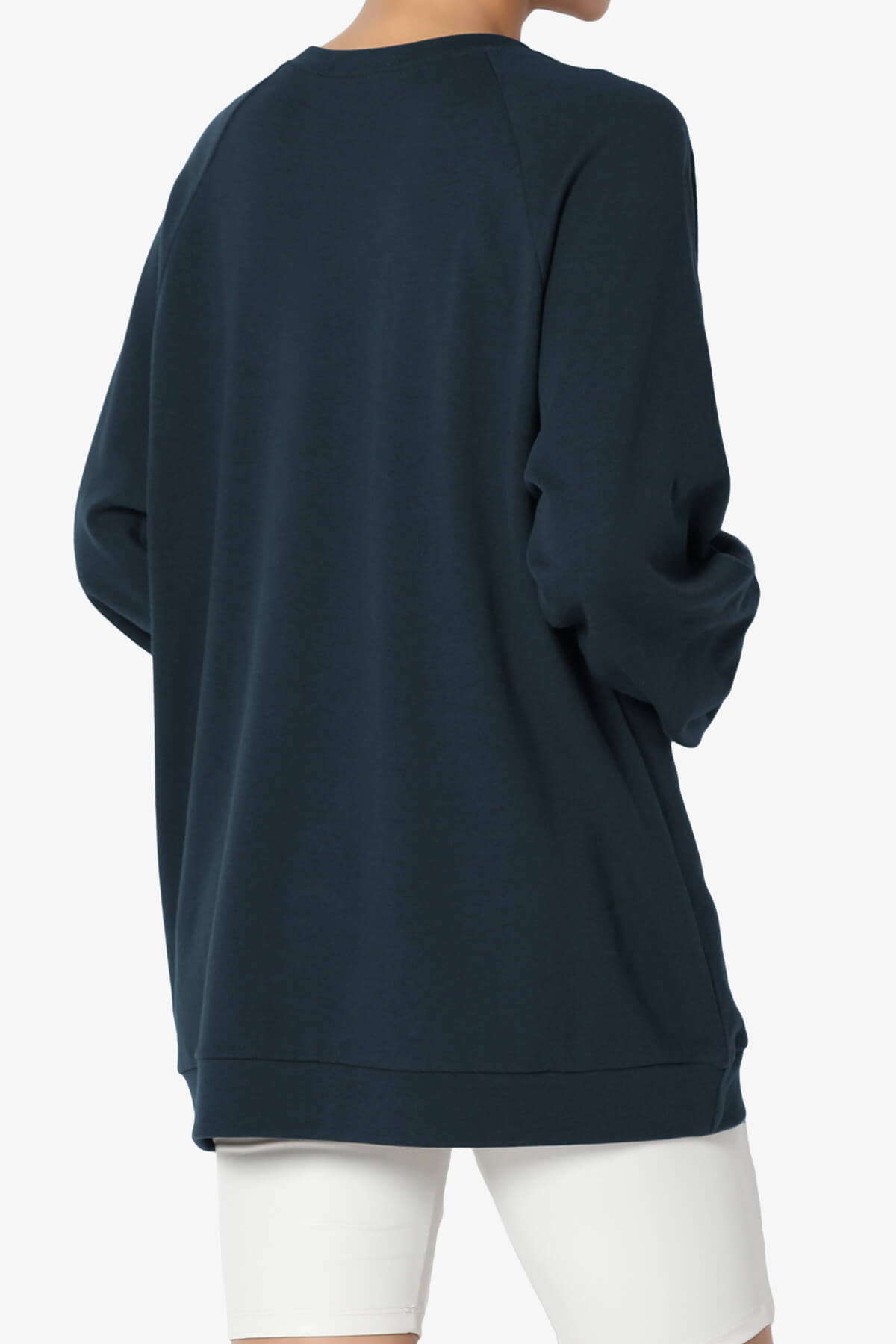Carlene Cotton Raglan Sleeve Pullover Top DARK NAVY_4