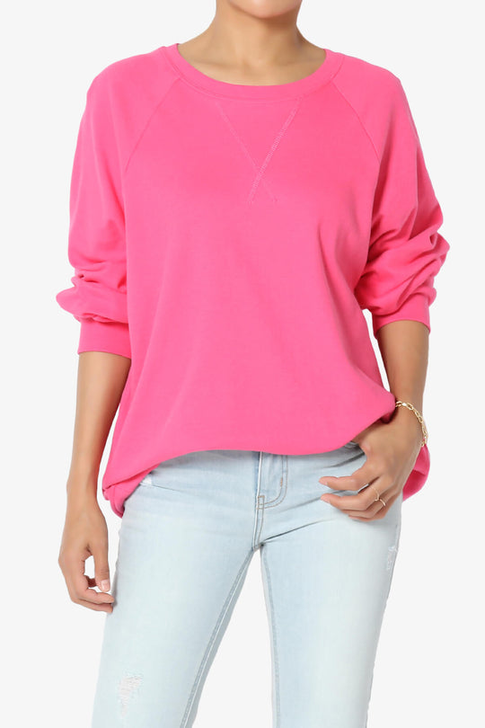 Carlene Cotton Raglan Sleeve Pullover Top