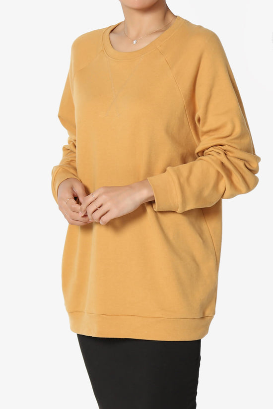 Carlene Cotton Raglan Sleeve Pullover Top GOLDEN MUSTARD_3