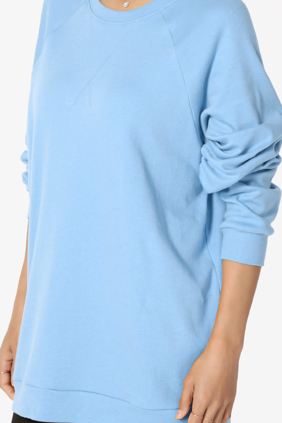 Carlene Cotton Raglan Sleeve Pullover Top LIGHT BLUE_5
