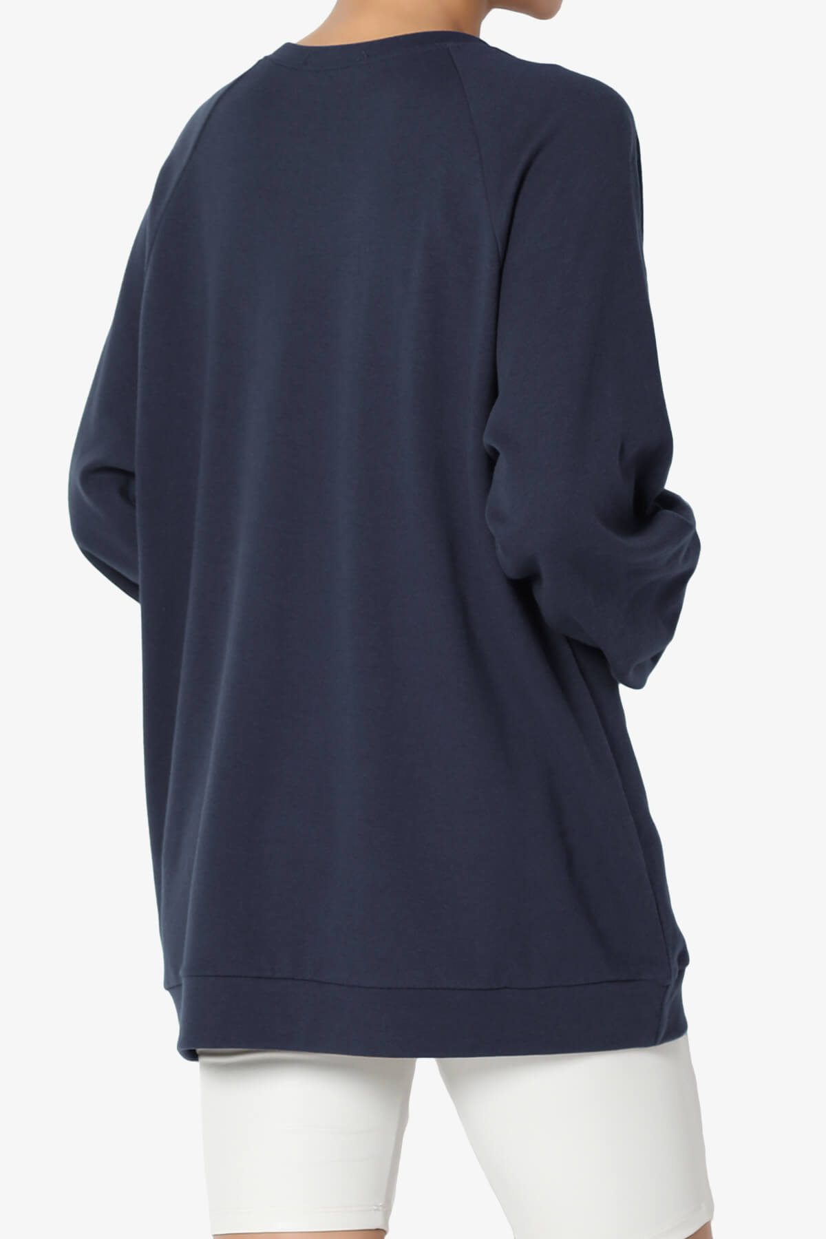 Load image into Gallery viewer, Carlene Cotton Raglan Sleeve Pullover Top NAVY_4

