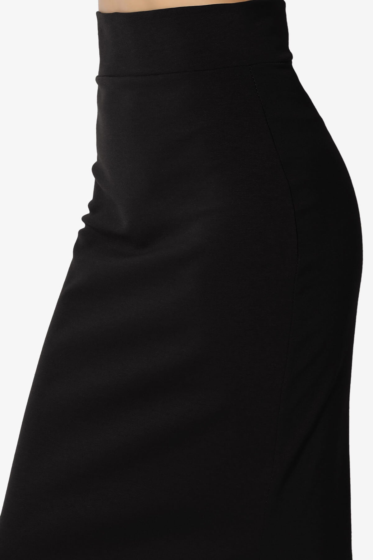 Load image into Gallery viewer, Carleta Mid Calf Pencil Skirt BLACK_5
