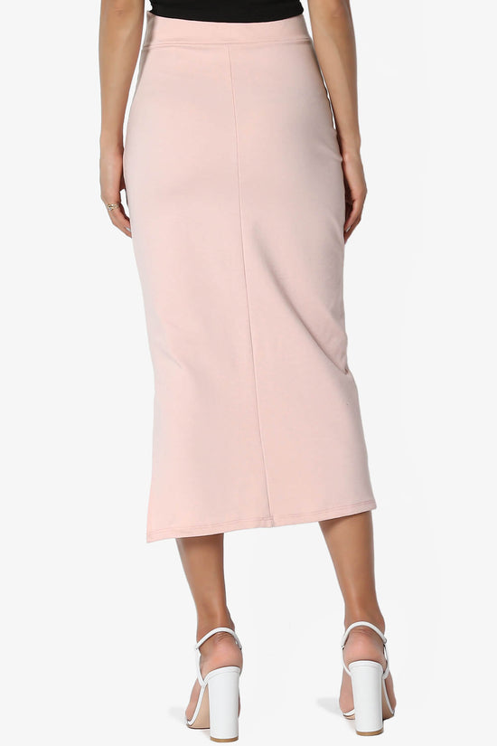 Load image into Gallery viewer, Carleta Mid Calf Pencil Skirt DUSTY PINK_2
